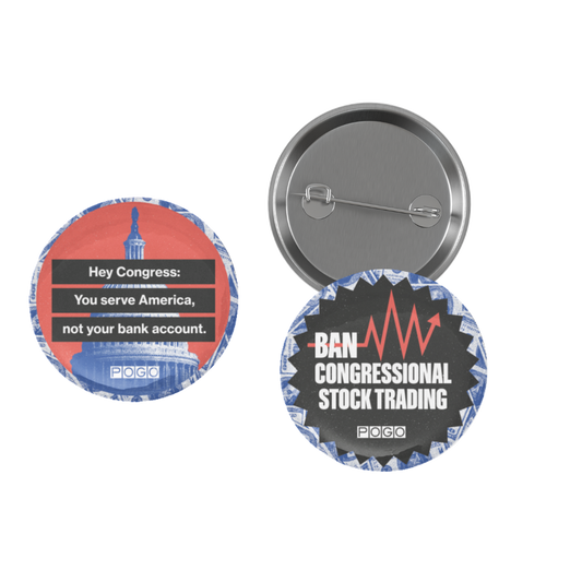 Ban Congressional Stock Trading Button Pack